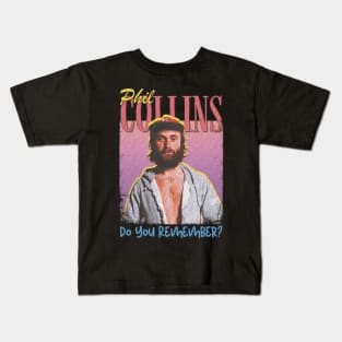 Phil Collins Vintage 1951 // Do You Remember? Original Fan Design Artwork Kids T-Shirt